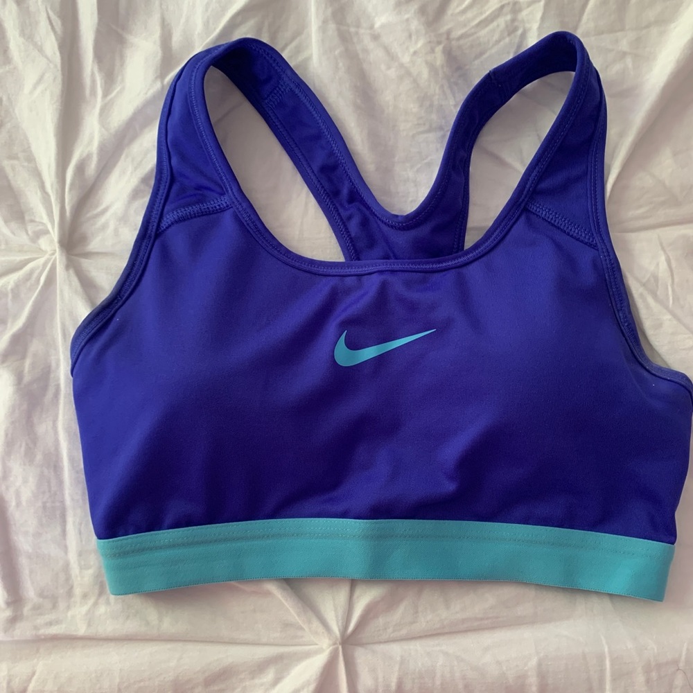 Blue Nike Sports Bra